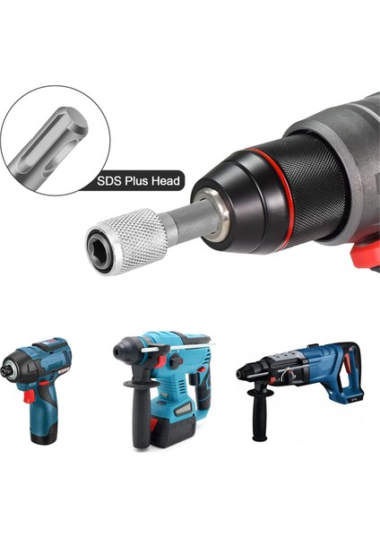 Adet Sds-Plus Matkap Ucu Adaptörü, Sds Plus Uç Adaptörü 1/4 Inç 6,35 mm Altıgen Soket Çelik Matkap Tutucu, Matkap Ucu (Yurt Dışından) fırsatları