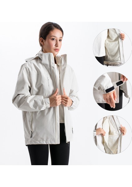 Kadın Cep ve Baskı Detaylı Kaban A25589