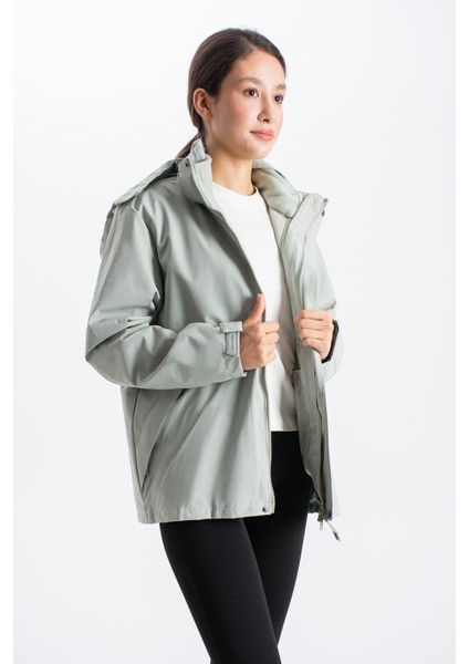 Kadın Göğüsü Cepli Içi Polarlı Kaban A96888 modelleri