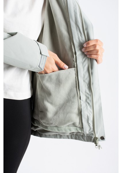 Kadın Göğüsü Cepli Içi Polarlı Kaban A96888 indirimleri