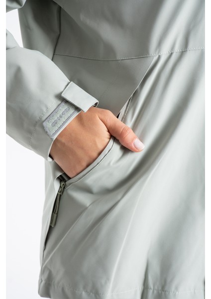 Kadın Göğüsü Cepli Içi Polarlı Kaban A96888