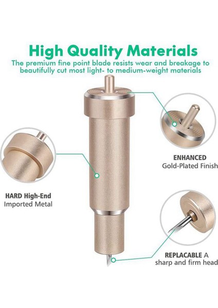 Cricut Maker Için 15 Adet Premium Ince Uçlu Kesme Bıçağı + 1 Adet Tutucu (Yurt Dışından) modelleri