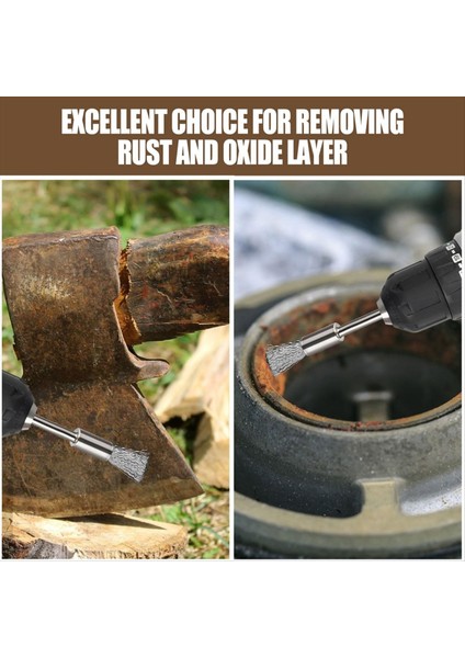 Temizlik Için 40 Parçalı Genişletilmiş Tel Fırça, 3 mm Mandrel Pas Boyası Sökücü (Yurt Dışından) fırsatları