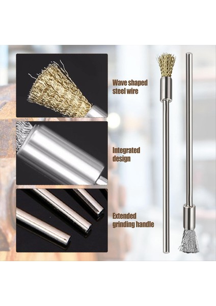 Temizlik Için 40 Parçalı Genişletilmiş Tel Fırça, 3 mm Mandrel Pas Boyası Sökücü (Yurt Dışından) indirimleri