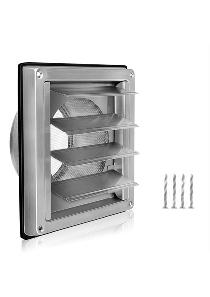 Havalandırma Izgarası 150 mm Paslanmaz Çelik Hava Menfezi Kapağı (Yurt Dışından)