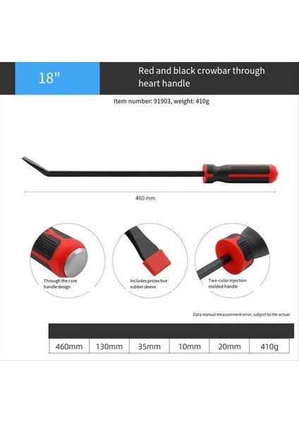 Çok Işlevli Uzun Kaldıraçlı Lastik Levye Darbeli Kapak Çivi Sökücü 18 Inç (Yurt Dışından) modelleri