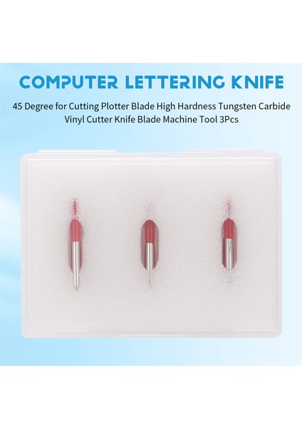 Roland Kesim Plotter Bıçağı Için 45 Derece Yüksek Sertlikli Tungsten Karbür Vinil Kesici Bıçak Bıçak Takım Tezgahı 3 Adet (Yurt Dışından) fırsatları