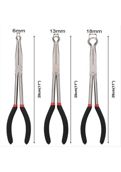 3 Adet 11 Inç Hortum Tutucu Pense Seti, 6mm, 13MM, 18MM Çap (Yurt Dışından) modelleri