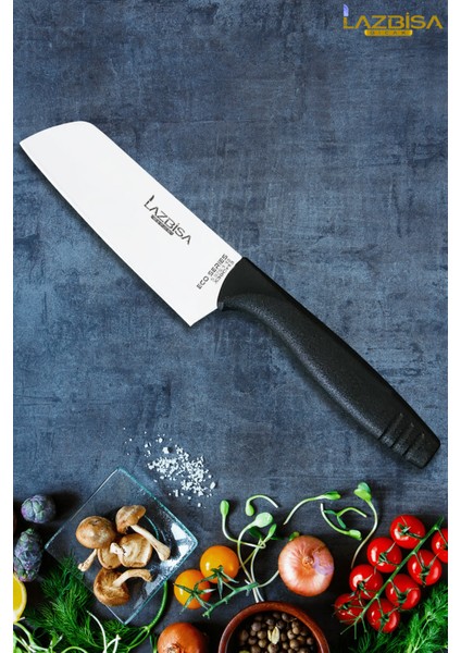 Eco Serisi Mutfak Bıçak Santaku Şef Bıçağı Et Ekmek Sebze Salata Günlük Kullanım Şef Bıçağı Hds-13