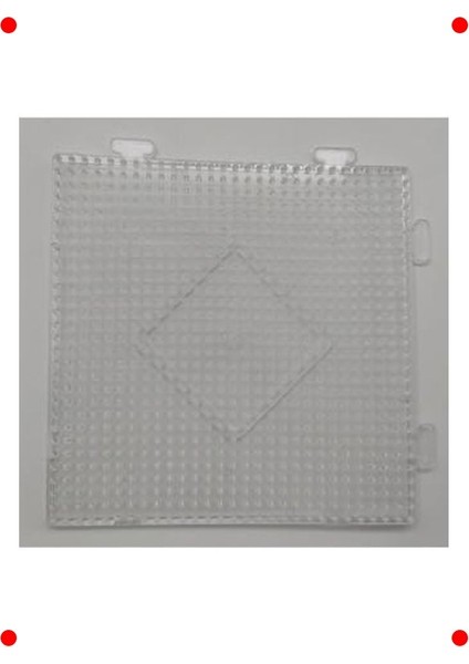 Şeffaf Büyük Kare Boncuk Dizme Tablası