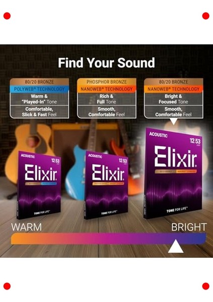 Kaplamalı Bariton Akustik Gitar Teli (16-70) fiyatları