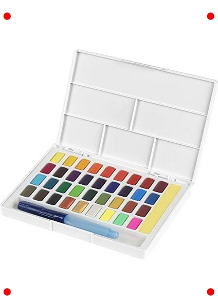 36 Renkli Ergonomik Profesyonel Suluboya Seti