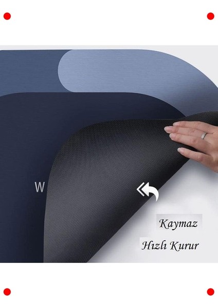 Kaydırmaz Tabanlı Banyo Paspası (60X40 Cm, Lila) fiyatları