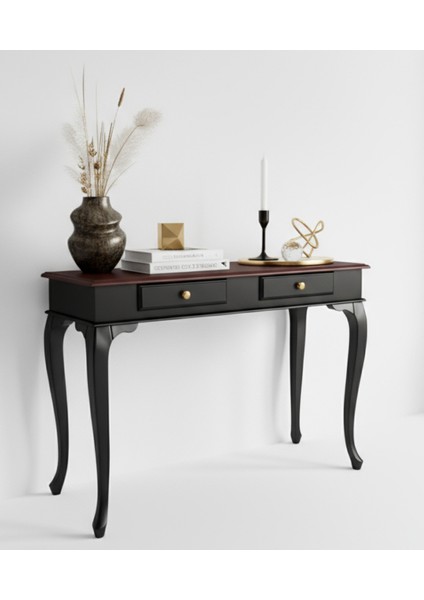 110 cm Masif Lükens Siyah Ceviz Çalışma Masası fiyatları