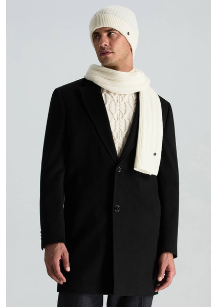 Saf Kaşmir Örgü Desenli Beyaz Bere fiyatları