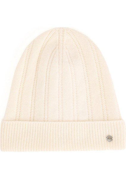 Saf Kaşmir Örgü Desenli Beyaz Bere fırsatları