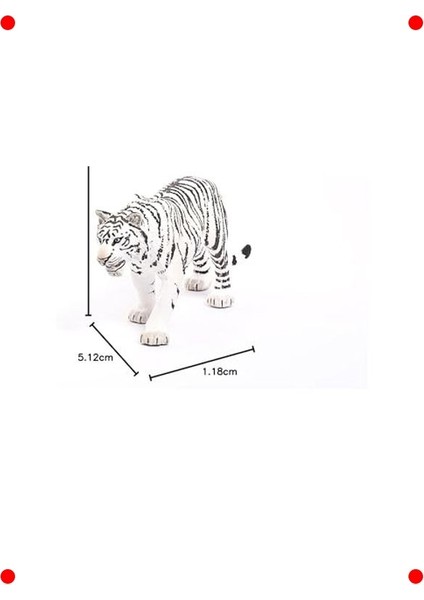 Gerçekçi Beyaz Kaplan Figürü - Vahşi Yaşam Serisi fiyatları