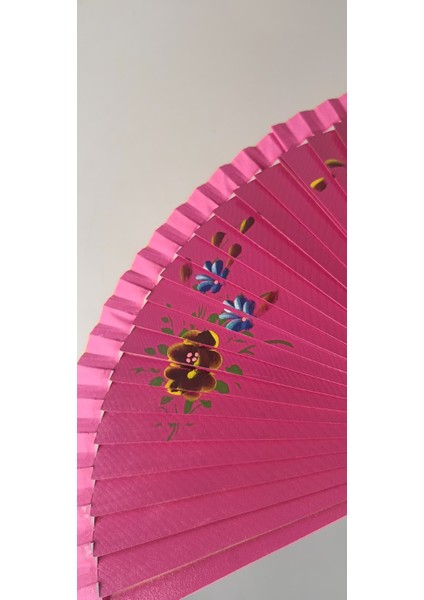 Flamenco Serisi Yelpaze – Pasión Fucsia | Büyük Boy Canlı Fuşya Tutku fırsatları