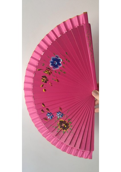 Flamenco Serisi Yelpaze – Pasión Fucsia | Büyük Boy Canlı Fuşya Tutku indirimleri