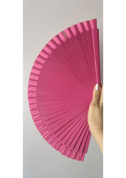 Flamenco Serisi Yelpaze – Pasión Fucsia | Büyük Boy Canlı Fuşya Tutku