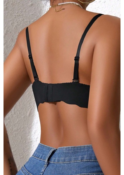 Dikişsiz Balensiz Hafif Destekli Kalp Detay Lazer Kesim Izbırakmaz Görünmez Sütyen fırsatları