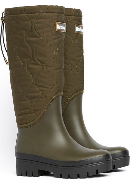 Marnie Kapitone Tall Welly Çizme OL71 Olive-Black