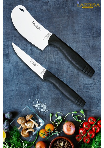 Eco Serisi Mutfak Bıçak Seti Et Ekmek Sebze Pizza Salata Börek Şef Bıçağı 2 Li Set Hds-12