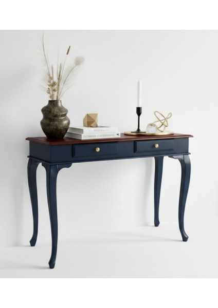 100 cm Masif Lükens Lacivert Ceviz Çalışma Masası fiyatları