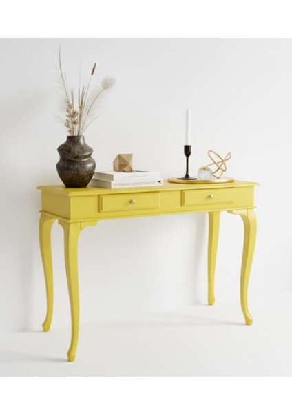 100 cm Masif Lükens Sarı Çalışma Masası fiyatları