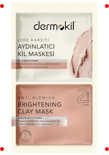 Aydınlatıcı Leke Karşıtı Maske 2x7.5 ml - Cilt Tonu Eşitleyici