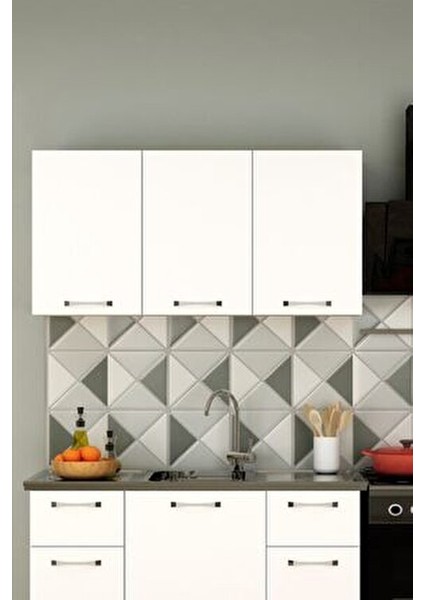 Panovit 120 cm Mini Mutfak Üst Melamin Kaplama Geniş Depolama Alanı ile indirimleri