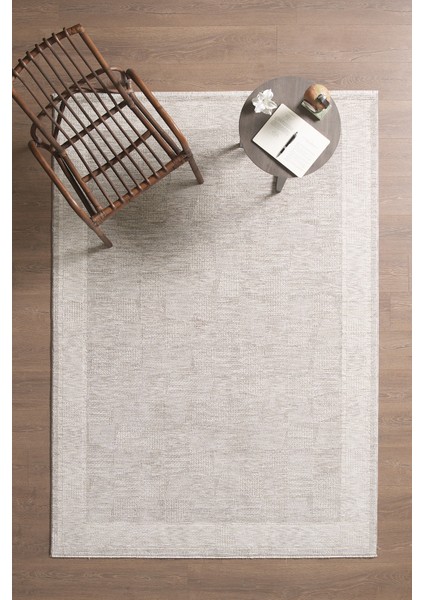 Olivia Premium Bambu Polyester Oturma Odası Salon Yatak Odası Halısı Eskitme Vintage Halı