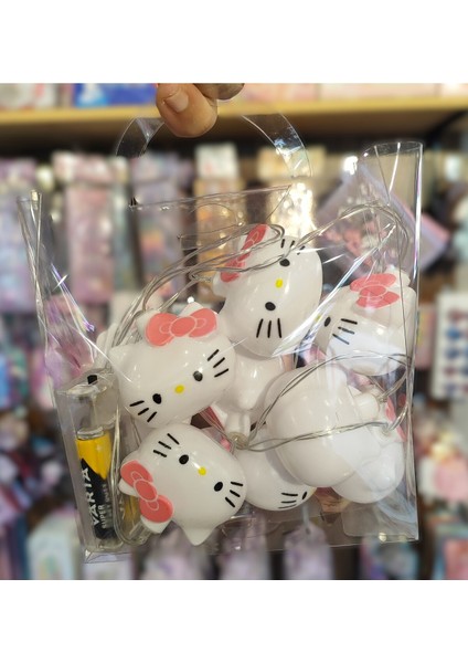Hello Kitty Figürlü 2 Metre Işıklı Dekoratif Şerit Süsleme Lambası AD666321