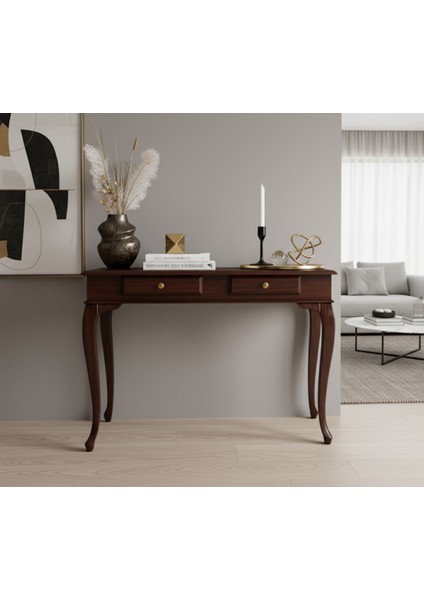 100 cm Masif Lükens Ceviz Çalışma Masası