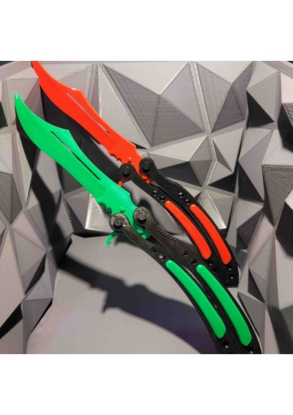 Kelebek Tarzı Dekoratif Koleksiyon Ürünü – Yeşil Renk – 3D Baskı Koleksiyon Ürünü