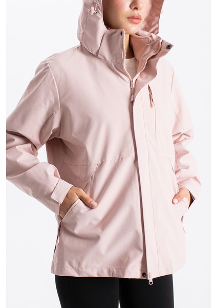 Kadın Göğüsü Cepli Içi Polarlı Kaban A96888