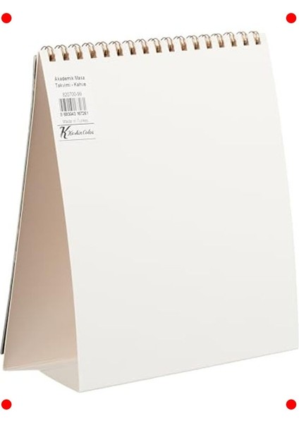 Akademik Masa Takvimi - Kahve Rengi - 17.5X20 cm fiyatları