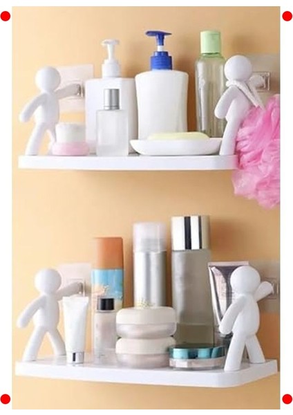 Yapışkanlı Banyo & Mutfak Rafı - Çok Amaçlı Düzenleyici