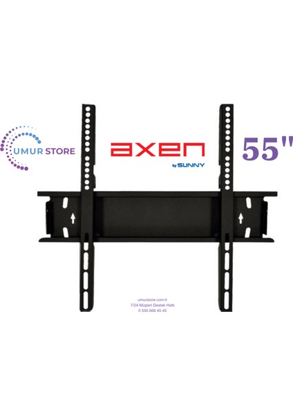 AX55QMN252-0276 55" 139 Ekran LCD LED Tv Sabit Duvar Askı Aparatı modelleri