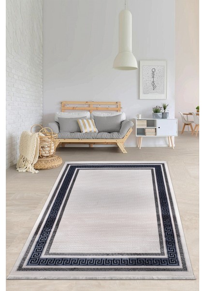 Diamond 1016 Mavi Akrilik Modern Yumuşak Dokuma Salon Mutfak Oturma Yatak Odası Halısı