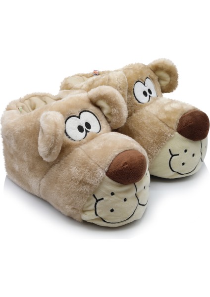 Fibert Kadın, Garson Boy Hayvanlı Panduf Bej 36/41