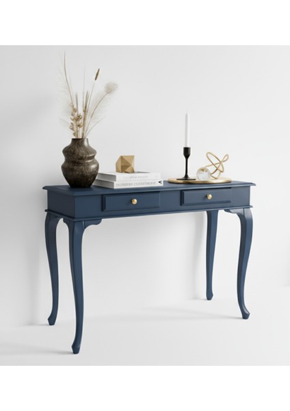 100 cm Masif Lükens Koyu Mavi Çalışma Masası fiyatları