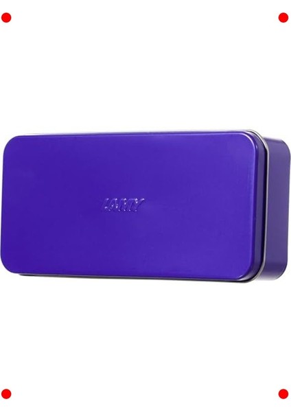 Metal Kalem Kutusu - 2-3 Kalem Için, Mor