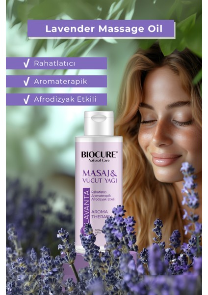 Rahatlatıcı - Aromaterapik Afrodizyak Etkili Masaj Yağı ve Vücut Bakım Yağı Lavanta Özlü fiyatları