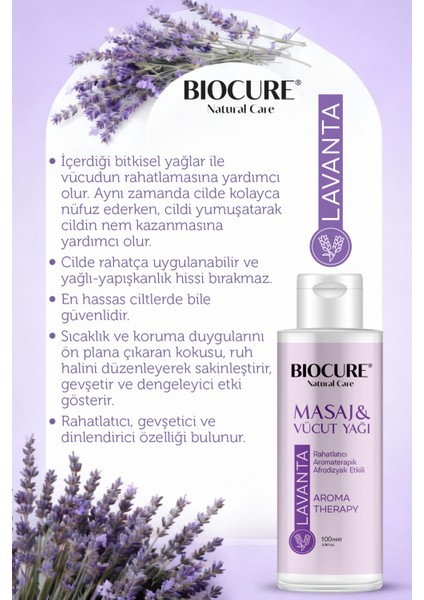 Rahatlatıcı - Aromaterapik Afrodizyak Etkili Masaj Yağı ve Vücut Bakım Yağı Lavanta Özlü modelleri
