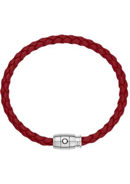 Meisterstück Steel 3-Ring Kızıl Deri Bileklik 134065 fiyatları