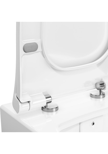 Sento 130-003R009 Klozet Kapağı, Yavaş Kapanır, Kolay Çıkabilir, Beyaz fırsatları