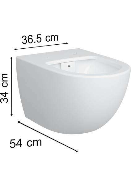 Sento 7748B003-0559 Rim-ex Asma Klozet, 54 cm, Beyaz