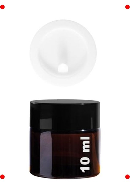 Mini Amber Cam Kavanozlar - Sızdırmaz Kapaklı (6 Adet)