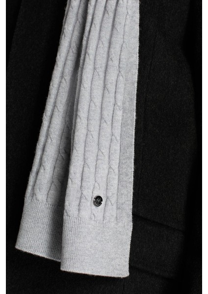 Lambswool Yün Açık Gri Atkı modelleri